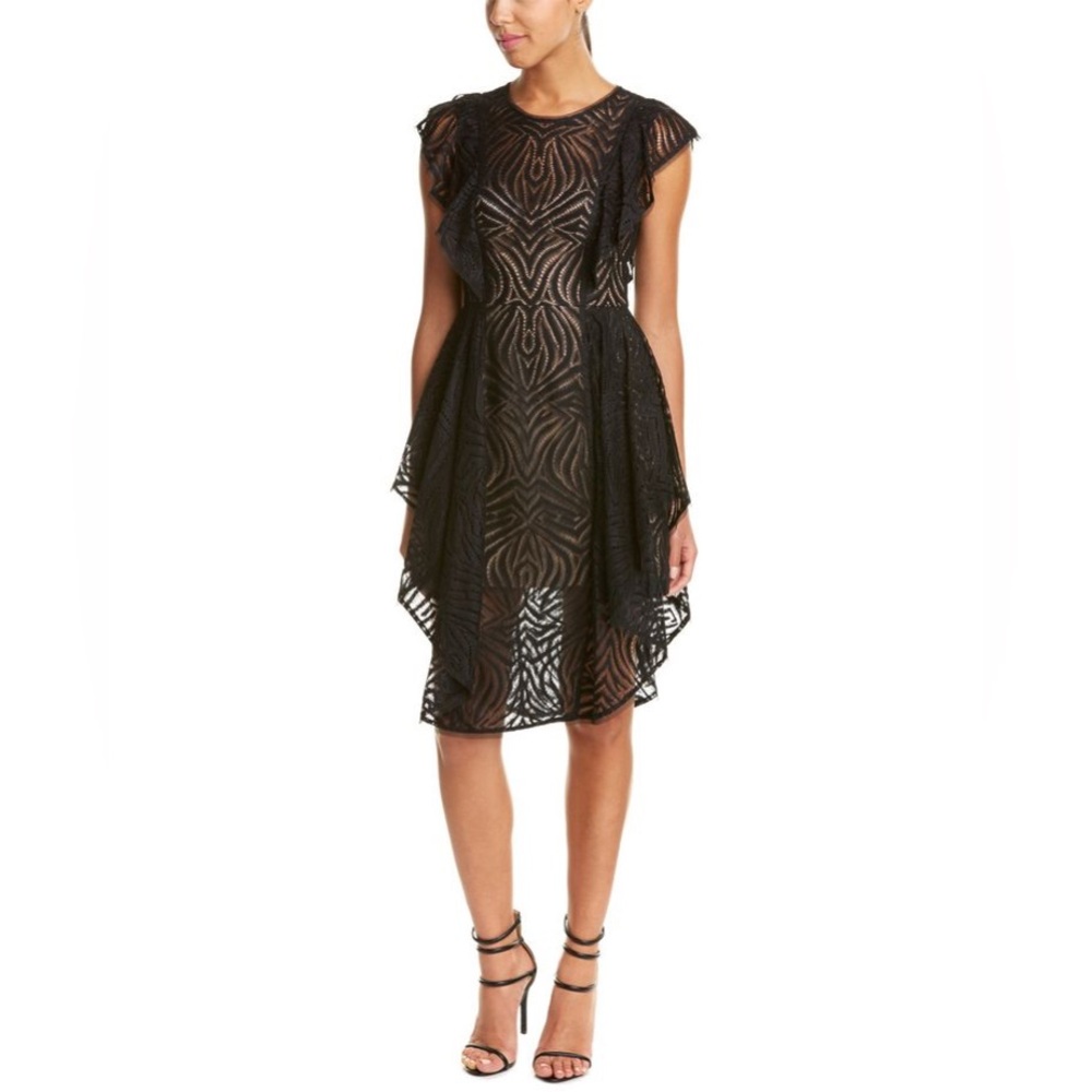 BCBGMAXAZRIA Christiania lace cocktail dress
